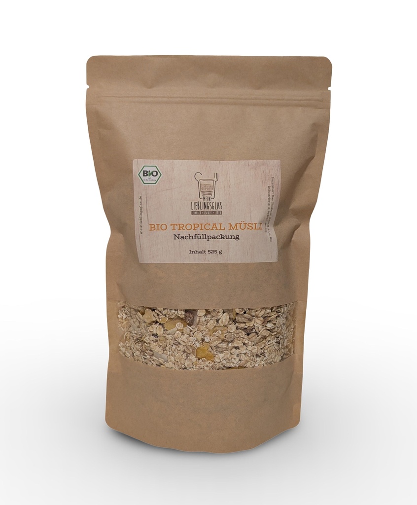 BIO Tropical Müsli - Nachfüllpackung (525g)