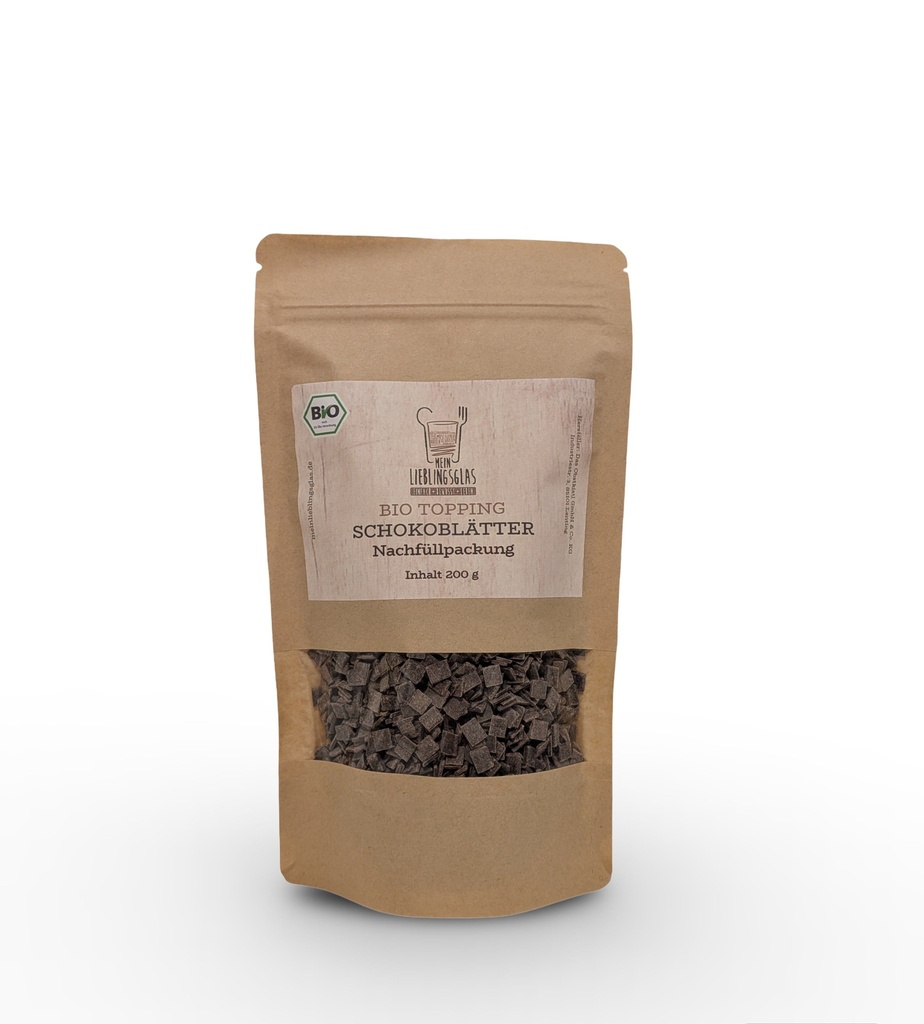 BIO Schokoblätter - Nachfüllpackung (200g)