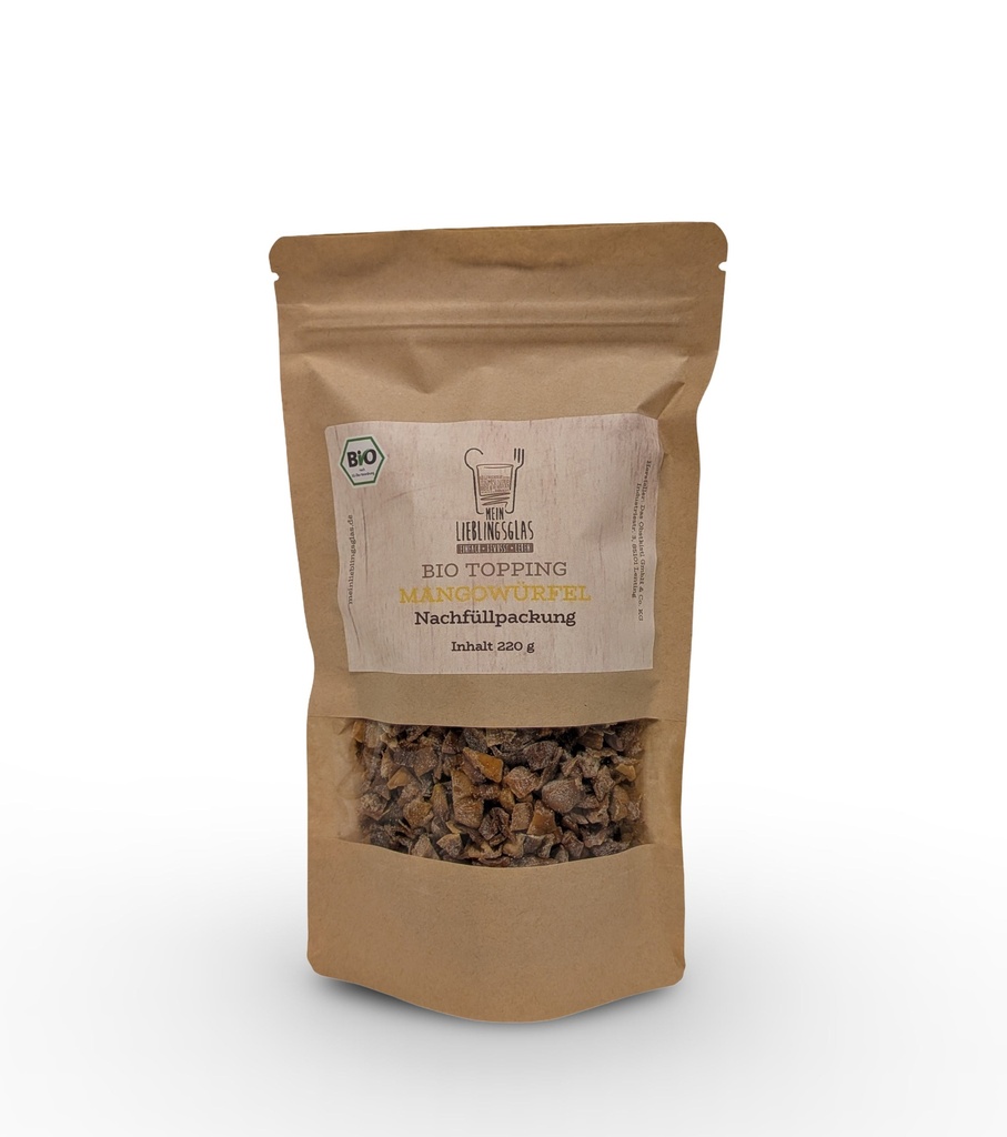 BIO Mangowürfel - Nachfüllpackung (220g)