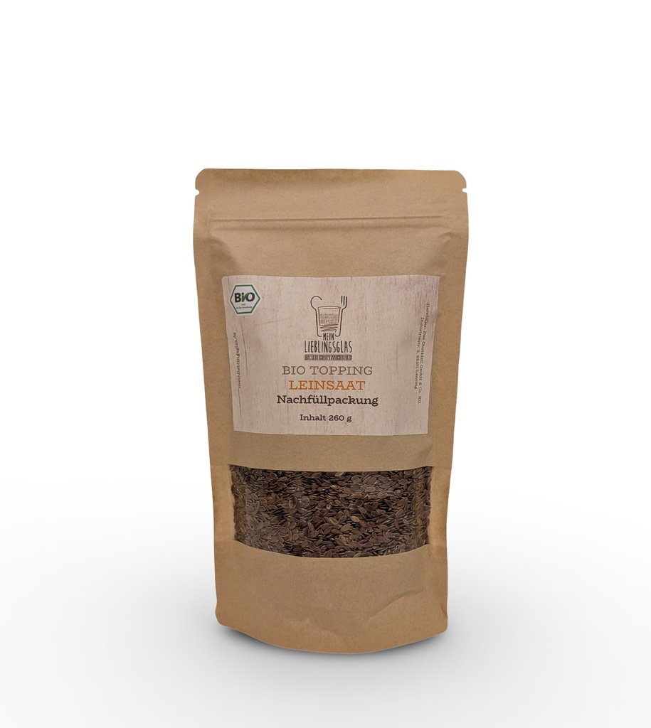 [3_1693] BIO Leinsaat - Nachfüllpackung (260g)