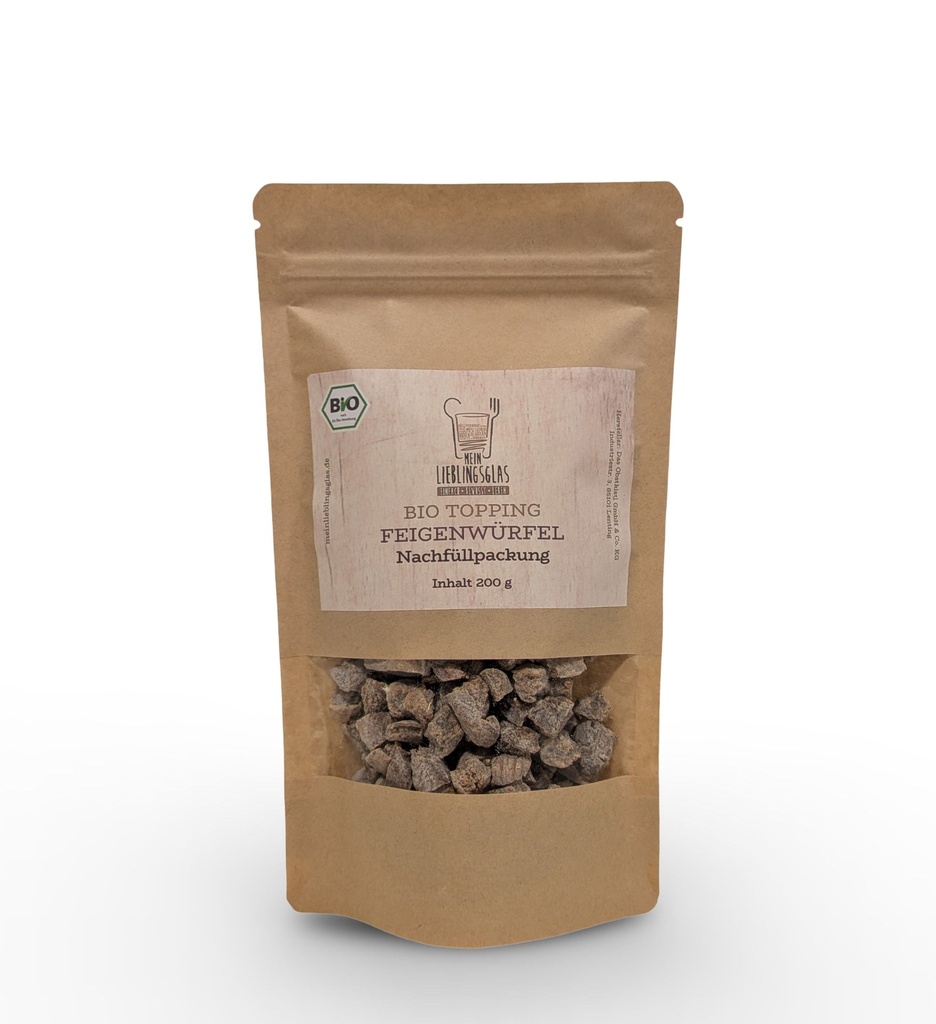 BIO Feigenwürfel - Nachfüllpackung (200g)