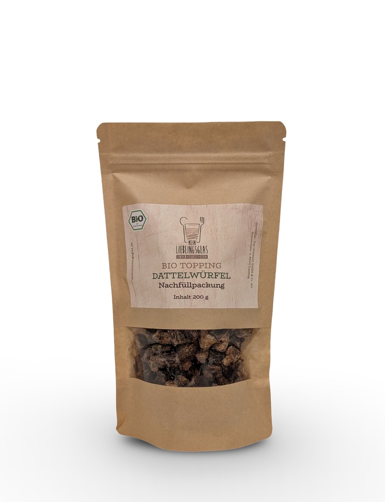 BIO Dattelwürfel - Nachfüllpackung (200g)