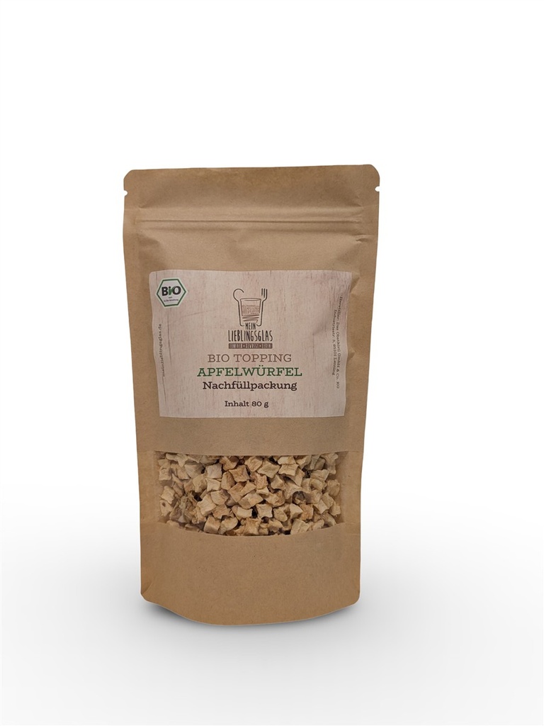 BIO Apfelwürfel - Nachfüllpackung (80g)