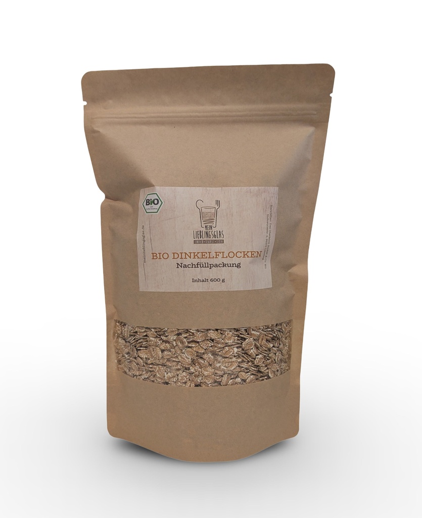 BIO Dinkelflocken - Nachfüllpackung (600g)