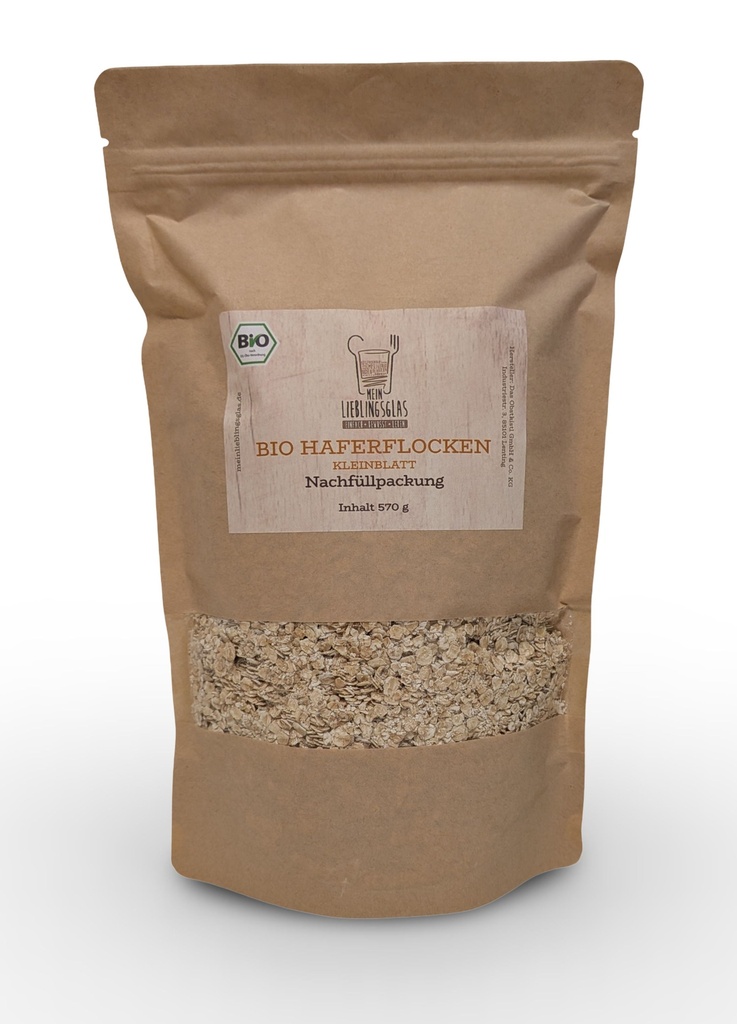 BIO Haferflocken Kleinblatt - Nachfüllpackung (570g)
