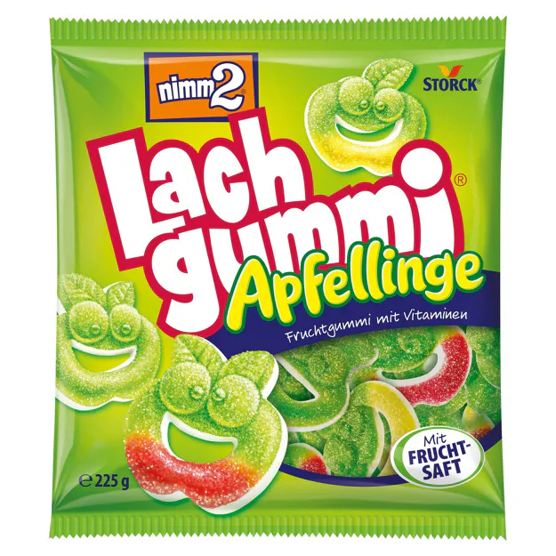 Nimm 2 Lachgummi Apfellinge (225g)