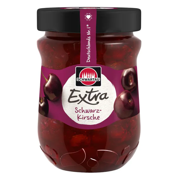 Schwartau Extra Fruchtaufstrich - Schwarzkirsche (340g)