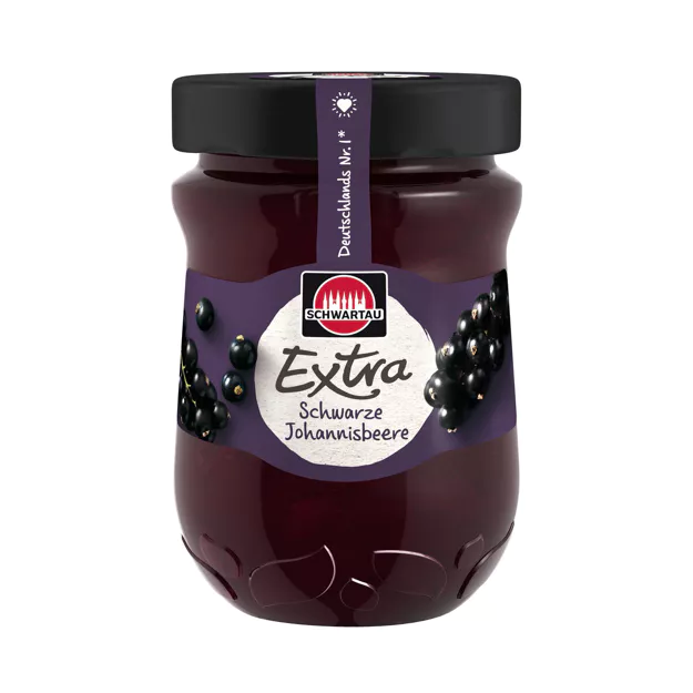 Schwartau Extra Fruchtaufstrich - schwarze Johannisbeere (340g)