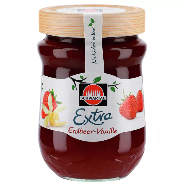 Schwartau Extra Fruchtaufstrich - Erdbeer/Vanille (340g)
