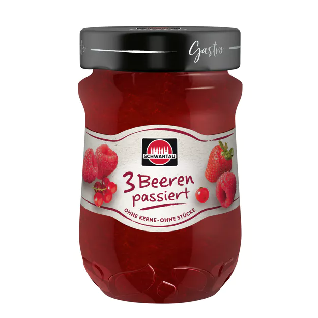 Schwartau Extra Fruchtaufstrich - 3 Beeren kernlos (600g)