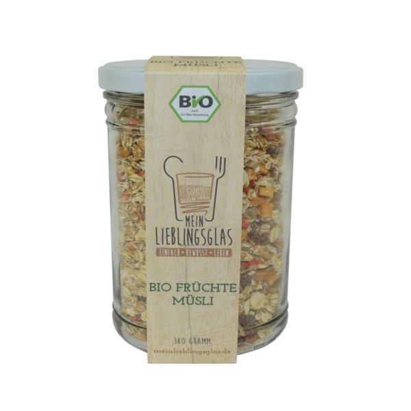 [3_0755] BIO Früchte Müsli (Mein Lieblingsglas) (380g)