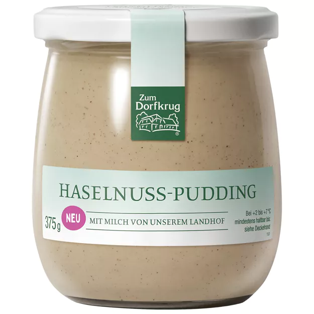 Zum Dorfkrug Haselnuss Pudding (375g)