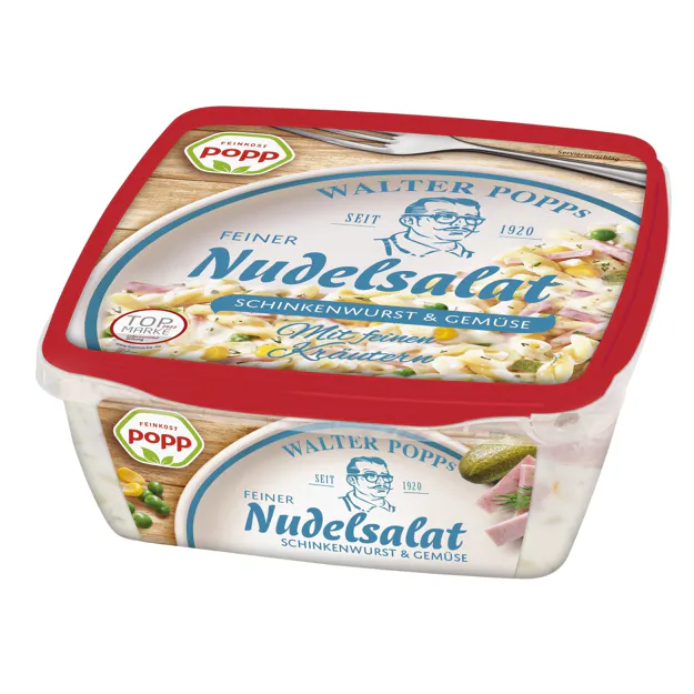 Popp Nudelsalat Schinkenwurst & Gemüse (400g)