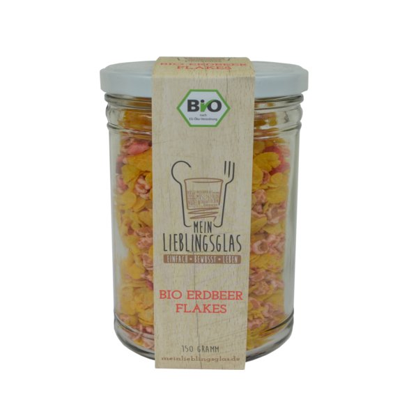[3_0759] BIO Erdbeer Flakes (Mein Lieblingsglas) (150g)