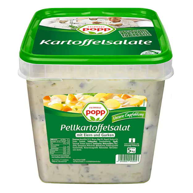 Popp Pellkartoffelsalat mit Eiern & Gurken (5kg)