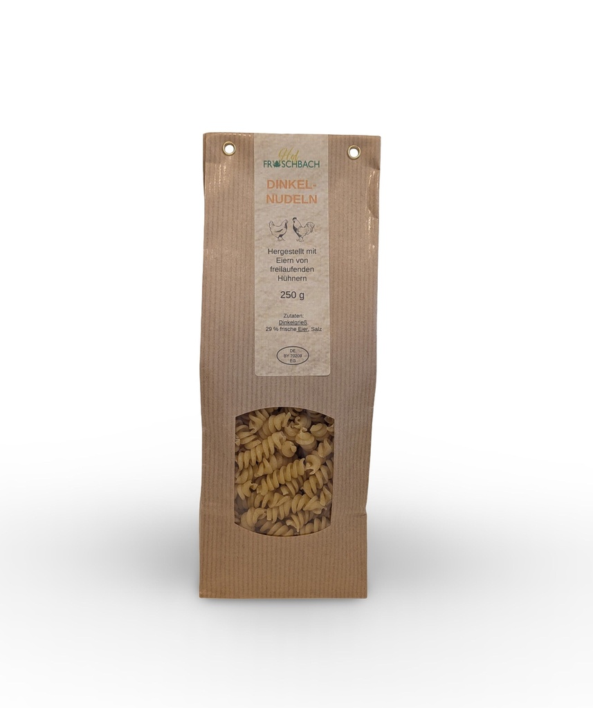 [3_400] Hof Froschbach Dinkelnudeln - Spirelli (250g)