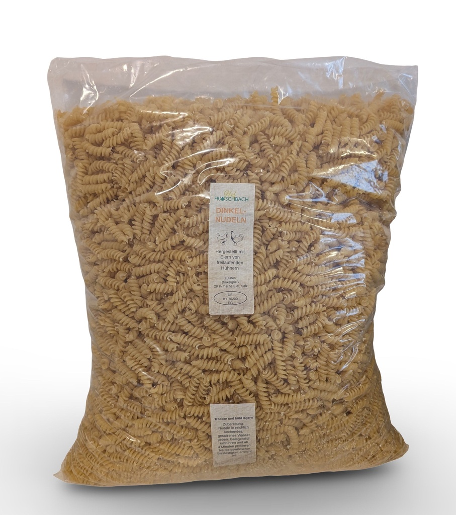 Hof Froschbach Dinkelnudeln - Spirelli (5kg)