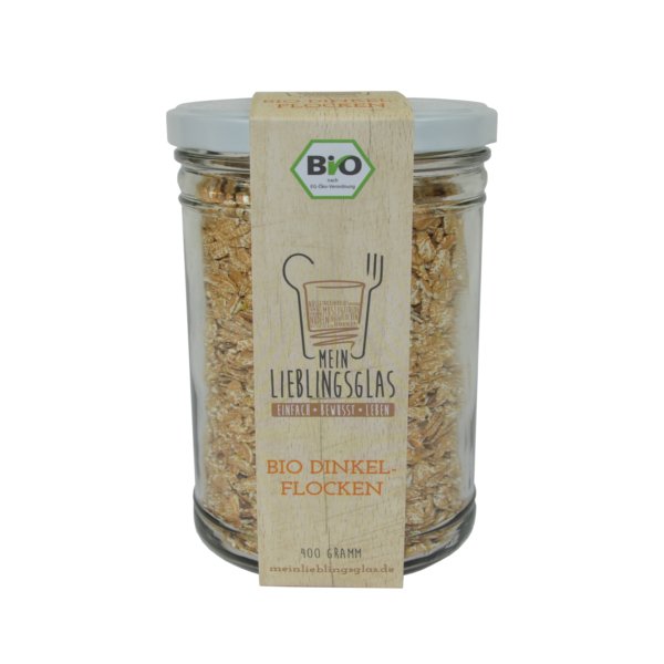 [3_0764] BIO Dinkelflocken (Mein Lieblingsglas) (400g)