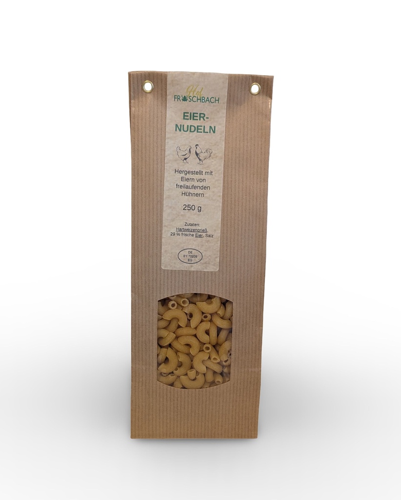Hof Froschbach Eiernudeln - Hörnchen (250g)