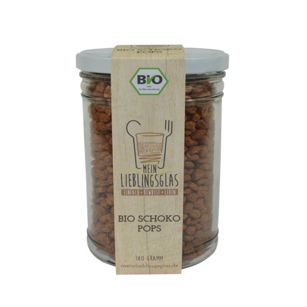 [3_0770] BIO Schoko Pops (Mein Lieblingsglas) (180g)