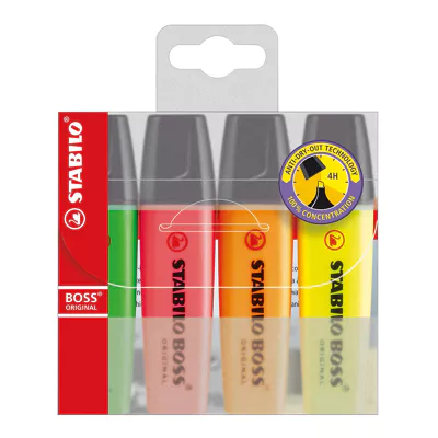 [4_2059] Stabilo Boss Etui (4 Stück)