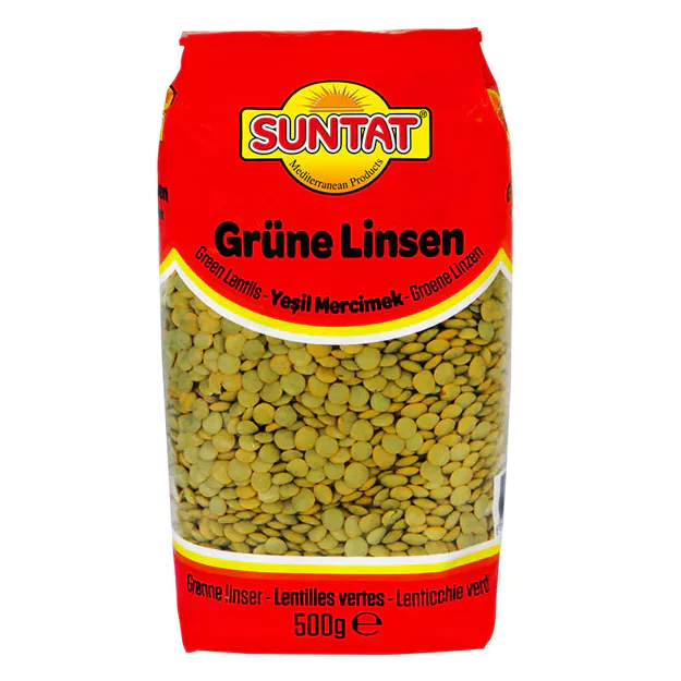 Suntat Linsen - grün (getrocknet) (500g)