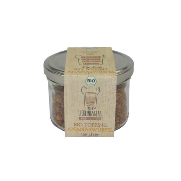 [3_0783] BIO Ananaswürfel (Mein Lieblingsglas) (100g)