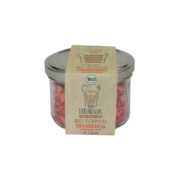 [3_0788] BIO Erdbeeren gefriergetrocknet (Mein Lieblingsglas) (20g)
