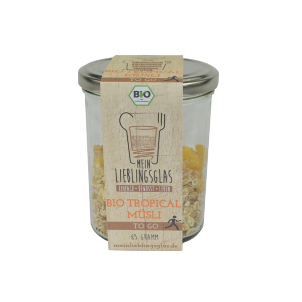 BIO Tropical Müsli togo (Mein Lieblingsglas) (85g)