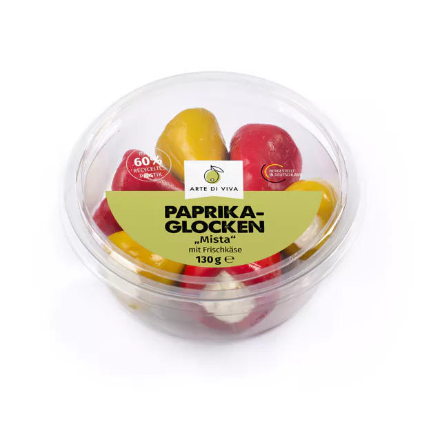 Arte di Viva Paprikaglocken mit Hirtenkäsewürfel (130g)
