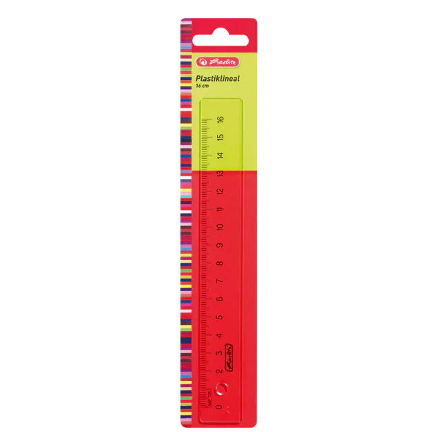[4_8425] Lineal Plastik 16cm