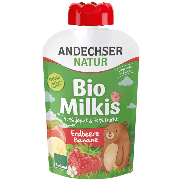 Andechser Natur Bio Milkis Erdbeer Banane (100g)
