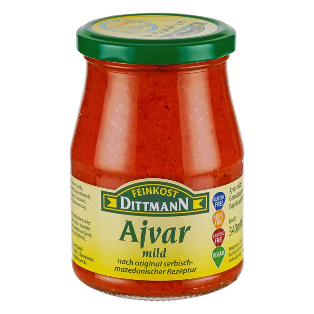 [4_4009] Feinkost Dittmann Ajvar - mild (340ml)