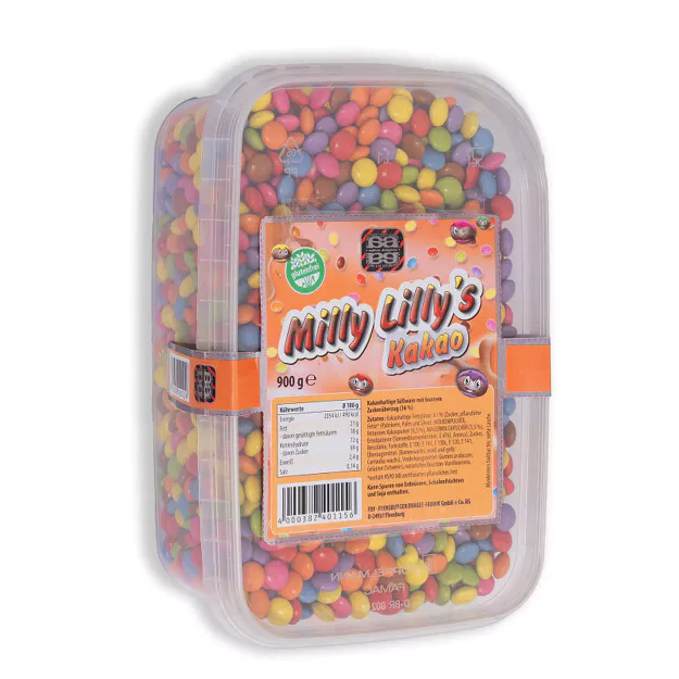 [4_3963] Milly Lillys Kakao Schokolinsen (900g)