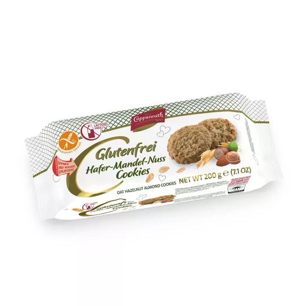 [4_0087] Coppenrath Hafer-Mandel-Nuss Cookies - glutenfrei (200g)