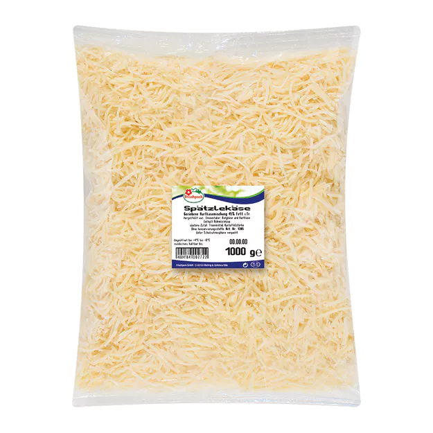 Spätzlekäse aus Emmentaler & Bergkäse - gerieben (1000g)