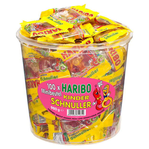 Haribo Kinderschnuller Minibeutel (100Stk.)