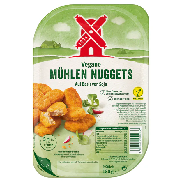 Rügenwalder Mühle Vegane Mühlen Nuggets (9x20g)