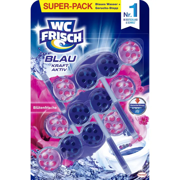 WC Frisch Duftspüler Blütenfrische (3x50g)