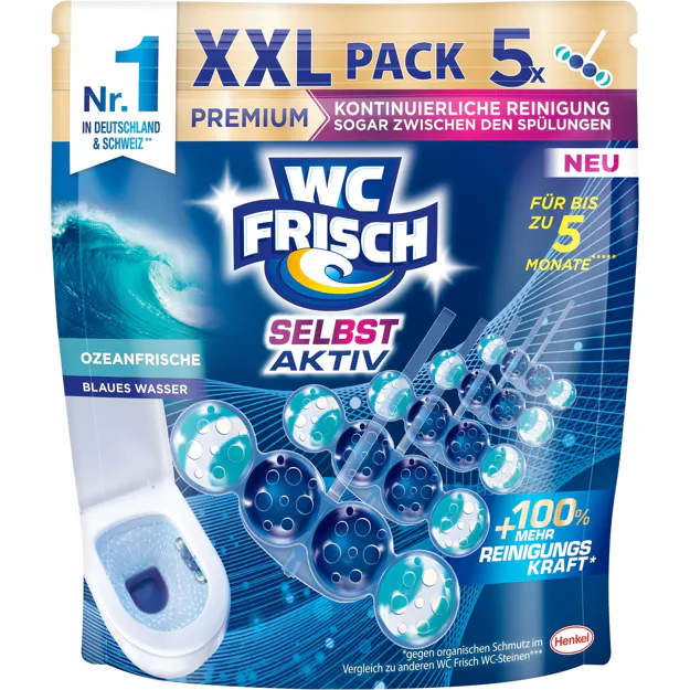 WC Frisch Selbst Aktiv Duftspüler Ozeanfrische (5x50g)