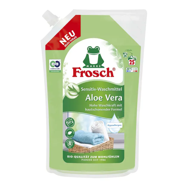 [4_2880] Frosch Sensitiv-Waschmittel Aloe Vera (25WL)