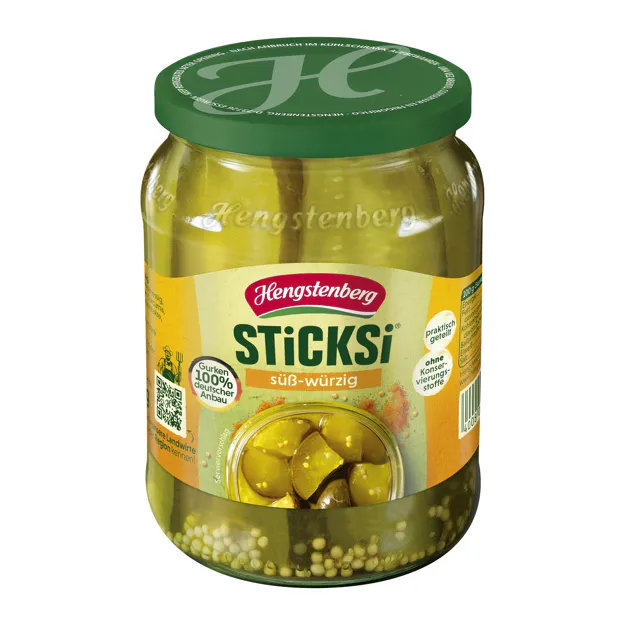Hengstenberg Gurkenviertel Sticksi (720ml)