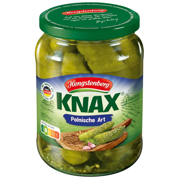 Hengstenberg Knax Gewürzgurken Polnische Art (720ml)