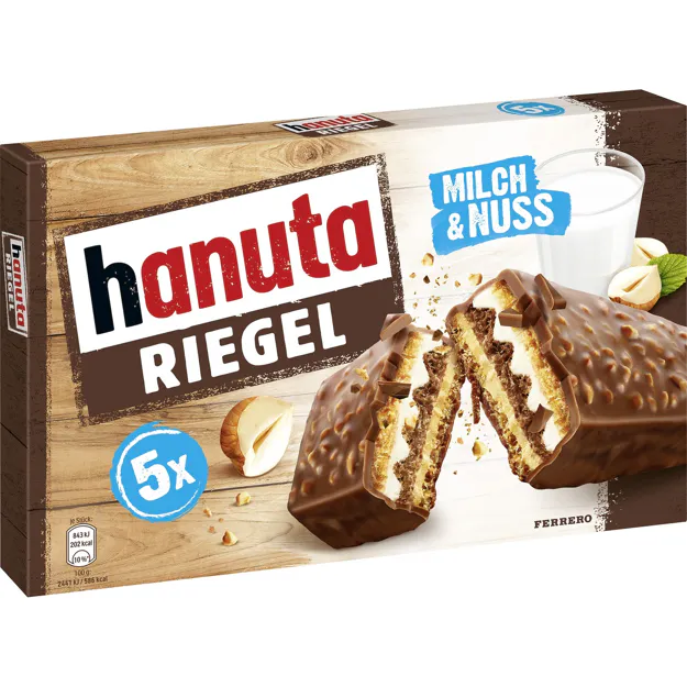 Hanuta Riegel Milch & Nuss (5Stk.)