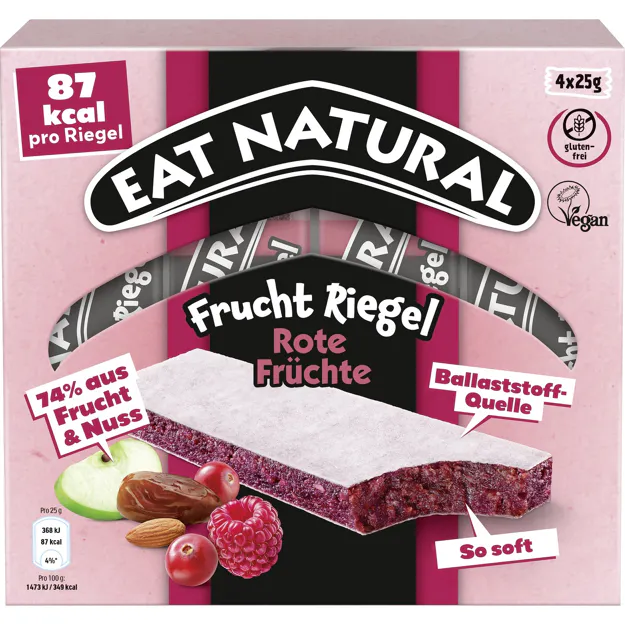 Eat natural Fruchtriegel rote Früchte (4x25g)