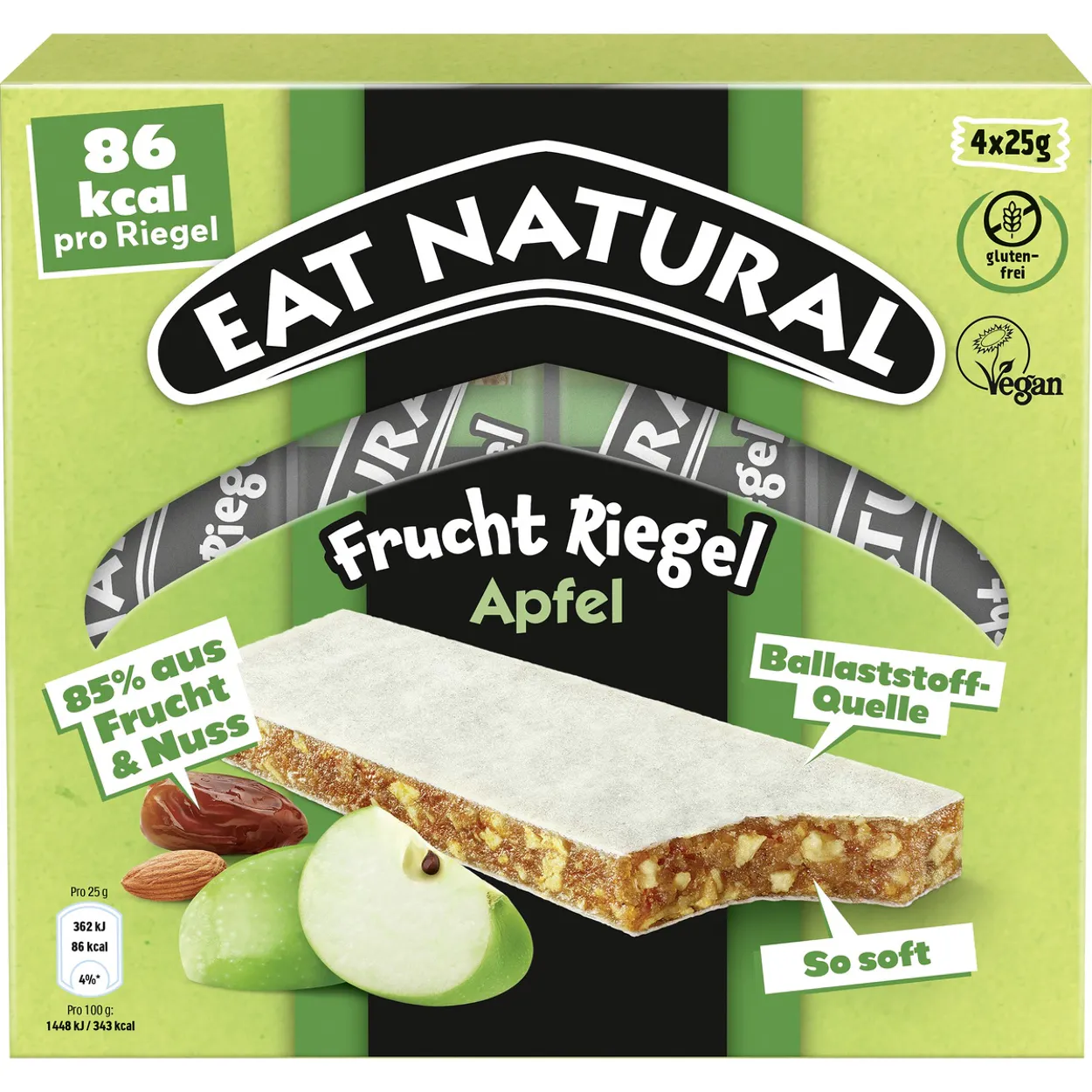 Eat natural Fruchtriegel Apfel (4x25g)