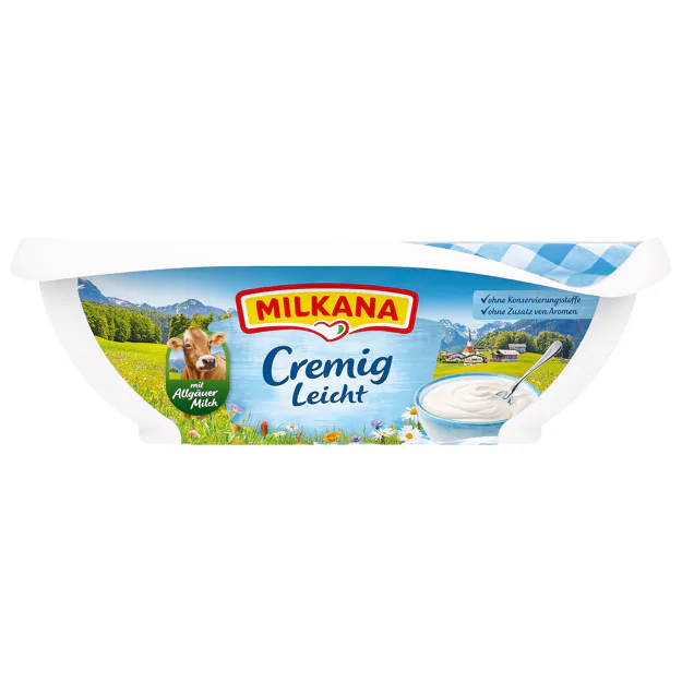 Milkana Schmelzkäse - Cremig leicht (190g)
