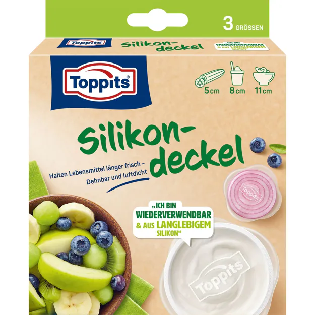 Toppits Silikondeckel (3 verschiedene Größen)