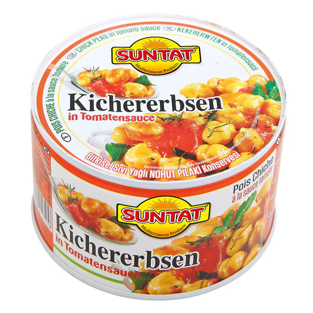 Suntat Kichererbsen in Tomatensoße (400g)