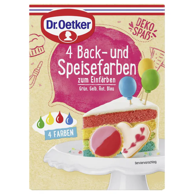 [4_6504] Dr. Oetker Lebensmittelfarbe (4er)